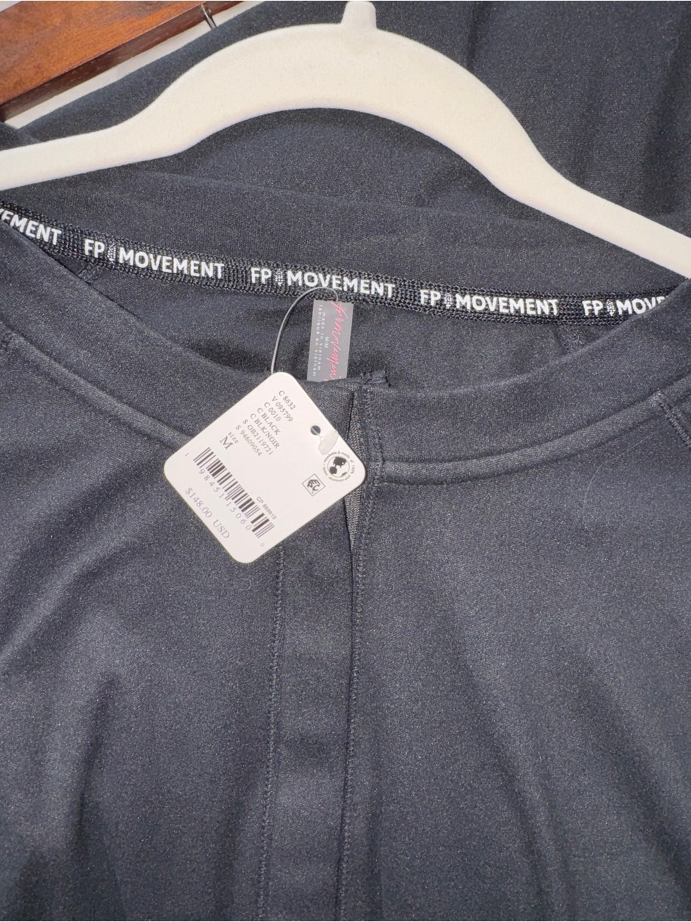 FP Movement 2 piece Set Sweatshirt + Skirt Black M fleece New - Picture 6 of 7